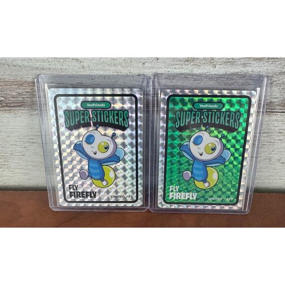 Veefriends Road to Veecon Fly Firefly Green Ice /299+ Hologram/55 Super Sticker - Picture 1 of 7
